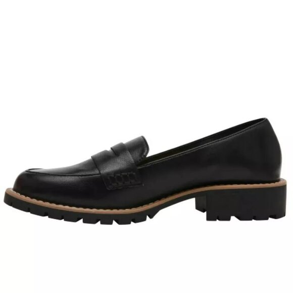 DV Dolce Vita Women’s Carley Slip on Lug Sole Black Loafers Size 7.5, 8 - Picture 3 of 5